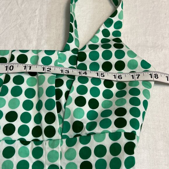 Calvin Klein Women's Sheath Dress Green Polka Dot Size 10 Sleeveless Zipper - Picture 5 of 9